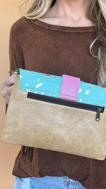 Load image into Gallery viewer, The Goooooood Morning Leather and hair on hide crossbody
