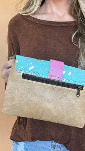 The Goooooood Morning Leather and hair on hide crossbody