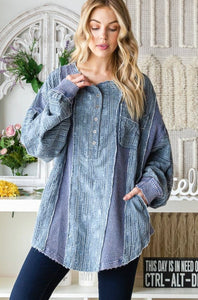 Oversized Bluebird cafe top