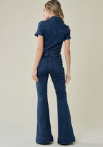 Load image into Gallery viewer, Let&#39;s Go Girls Denim Jumpsuit
