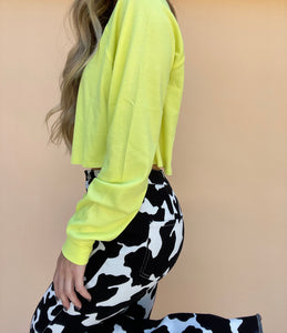 Neon Moon Long Sleeve Crop