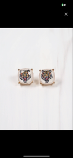 Load image into Gallery viewer, Bengal Tiger Stud Earring
