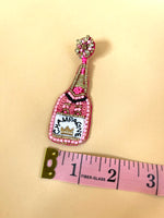 Load image into Gallery viewer, Pink Champagne Earrings - pink
