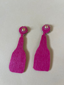 Pink Champagne Earrings - pink